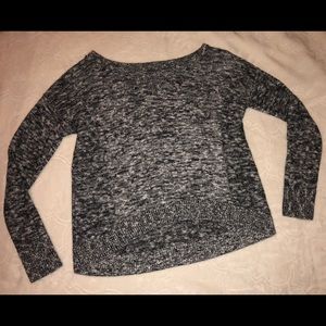 Black Speckled American Eagle Sweater
